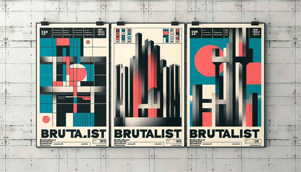 fonts goes with brutalism